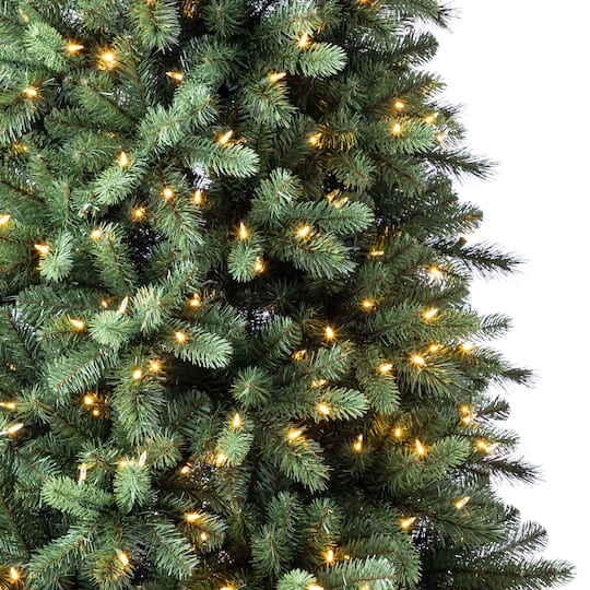 9ft. Pre-Lit Rothwell Fir Realistic Artificial Christmas Tree, Warm White LED Lights by Ashland®